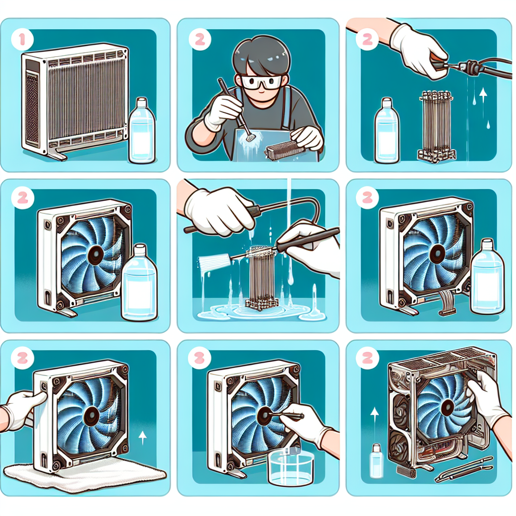 ¿Cómo limpio adecuadamente el radiador de refrigeración por agua de mi computadora?