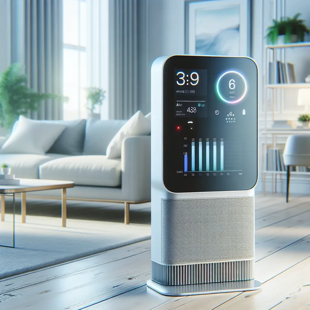 Dispositivos para monitorización de calidad del aire interior con purificación automática
